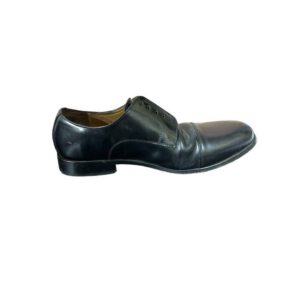 FLORSHEIM BLACK LEATHER DRESS SHOES MEN'S SIZE 9 M - Picture 6 of 10